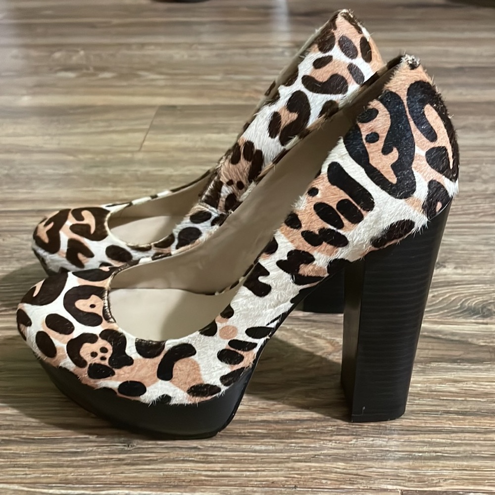 Leopard Print Heels - image 4